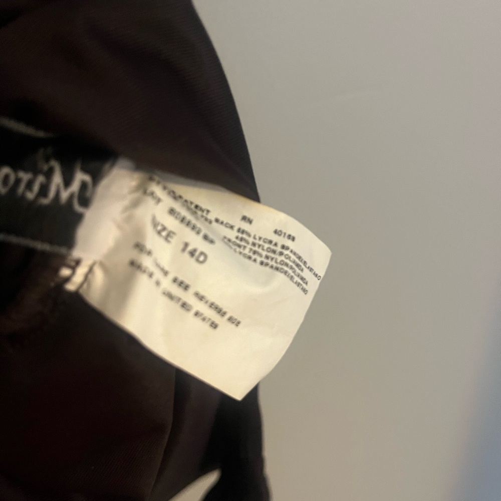 Miraclesuit Brown Ruche One Piece‎ Size 14D - Picture 4 of 4